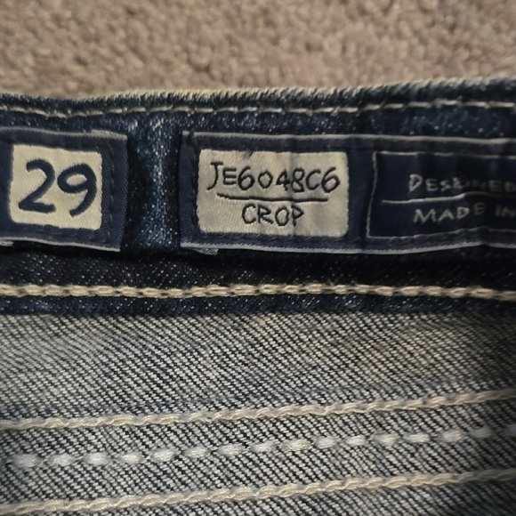 Miss Me Blue Heart Embellished Jeans - Picture 4 of 4